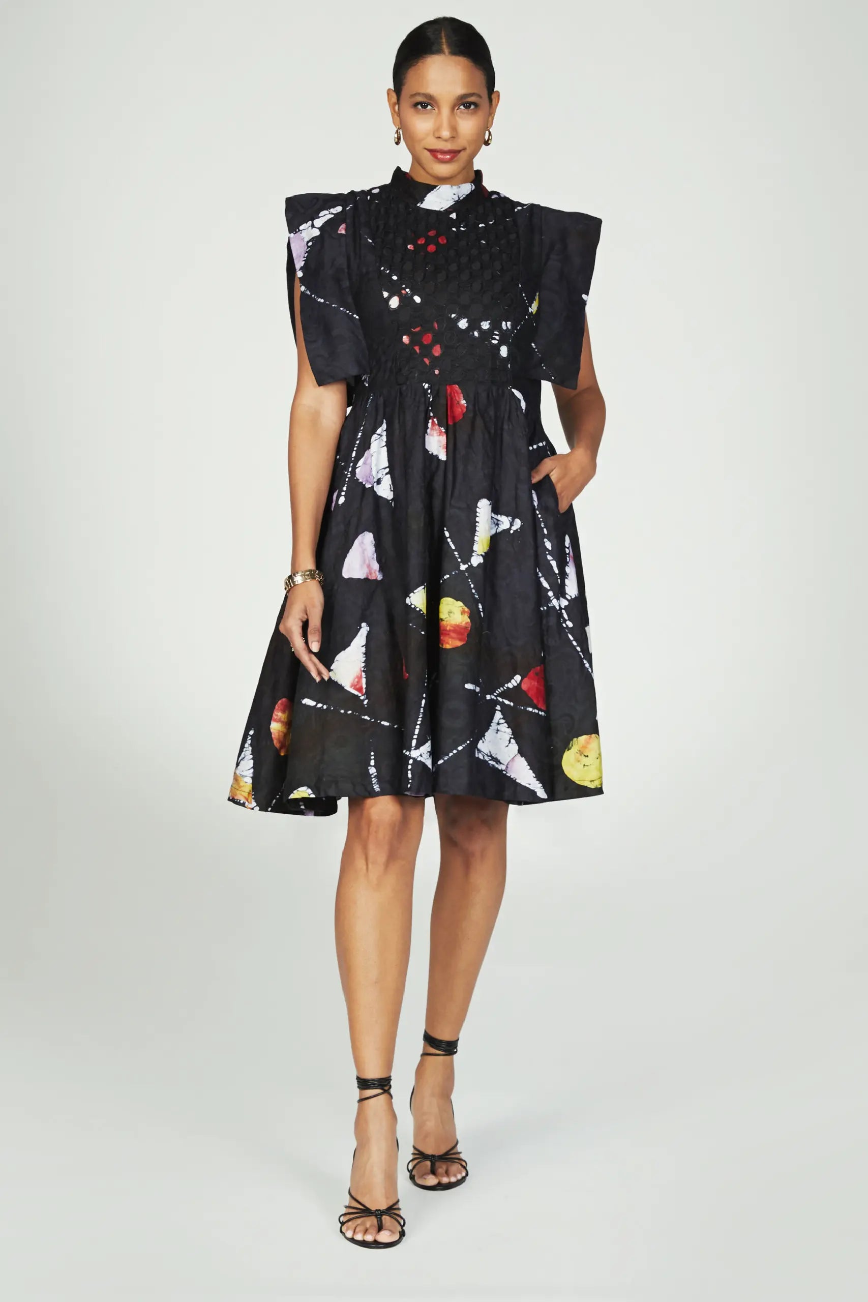 tobi dresses crepe dress (ready to wear ) House of Naya a short dress that beautifully balances sophistication with playful charm Tobi Dress - Shop Busayo
